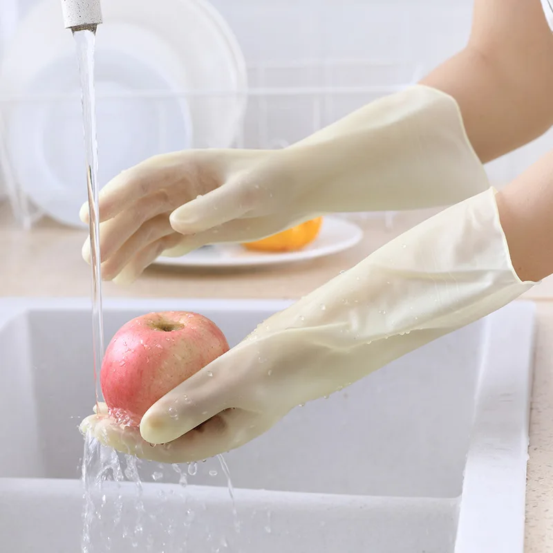 

1 Pair Don't Hurt Your Hands Jelly-colored Daisy Waterproof Household Dishwashing Laundry Cleaning Vegetable Washing Gloves