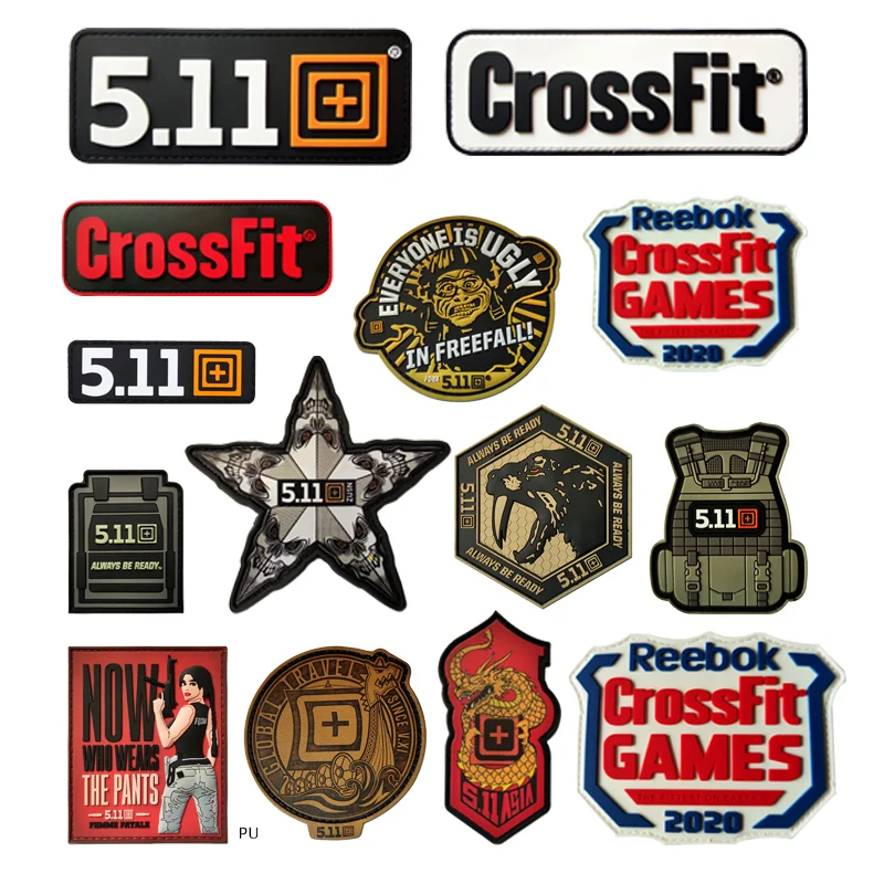 

3D Tactical Vest CrossFit 511 Sport Army PVC Velcro Patches Military Armband Waterproof Backpack Sticker Clothing Bag Applique