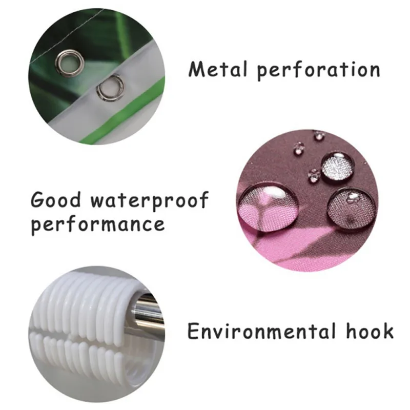 

Shower Curtain Set 3D Funny Oil Painting Waterproof Polyester Fabric Bathroom Door 180X200cm Bath Curtains