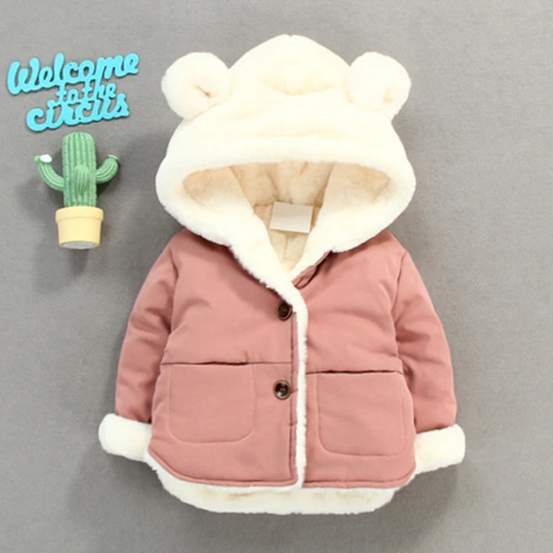 Cold Winter Baby Boys Jackets for Infants Thick Coats Girls Warm Hooded Velvet Children Outerwear 0-4 Y Toddler Snowsuit | Детская