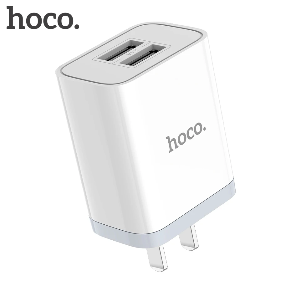 HOCO 5 V/2.1A двойное зарядное устройство USB быстрая зарядка зарядное устройство адаптер для iphone ipad mini samsung Xiaomi