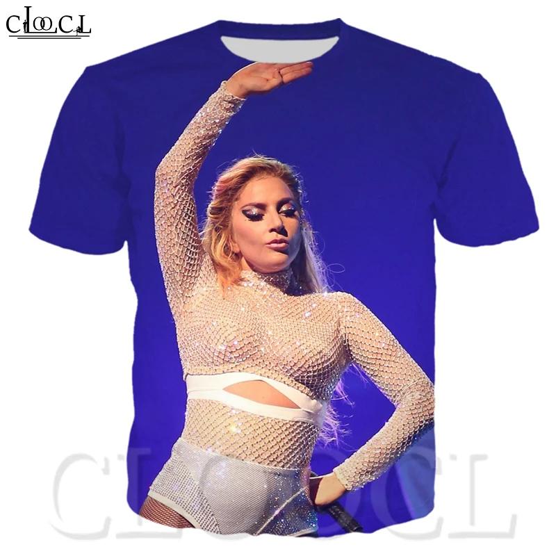 

Newest Singer Lady Gaga T Shirt Men/Women 3d Print T-shirt Casual Short Sleeve Hip Hop Harajuku Unisex Streetwear Tops