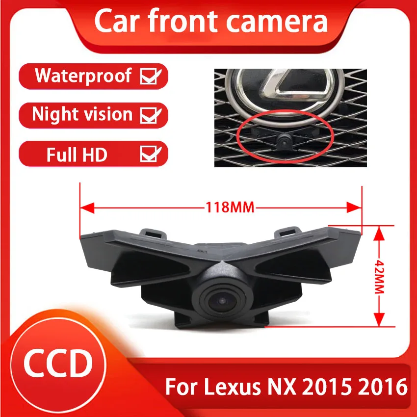 

Car front grille camera For Lexus NX 2015 2016 Sports version Car Special Front Camera high quality Waterproof Night vision CCD