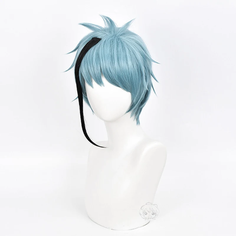 Парик для косплея Флойд из аниме витая страна чудес короткий термостойкий