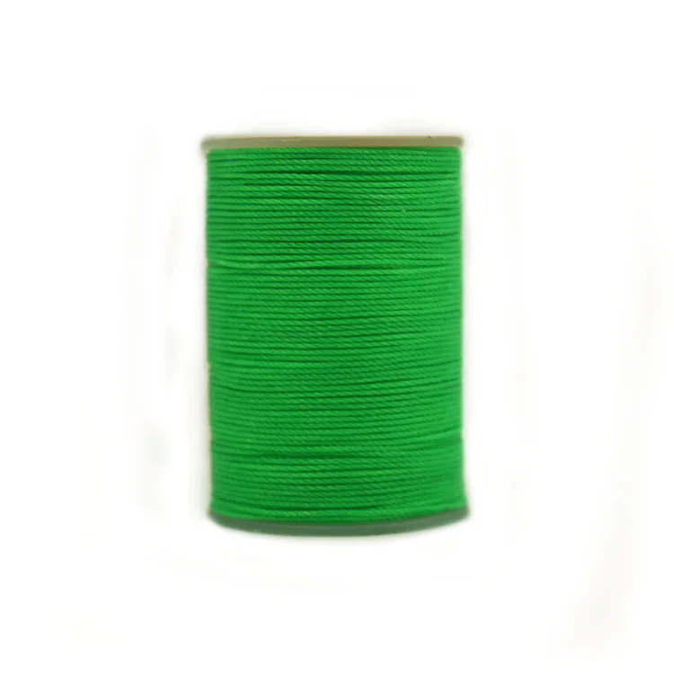 S065 emerald green Распродажа DIY диаметр 0,55 мм кожаная круглая Вощеная швейная нить ручная прошитая полиэфирная круглая Вощеная цветная нить 40 цветов - Цвет: S065 emerald green