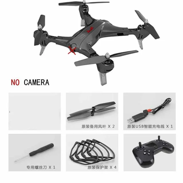 Вертолет Дрон с камерой HD 720P wifi FPV RC дроны Профессиональный складной Квадрокоптер X-17 VS VISUO XS809HW E58 X12 - Цвет: No camera black