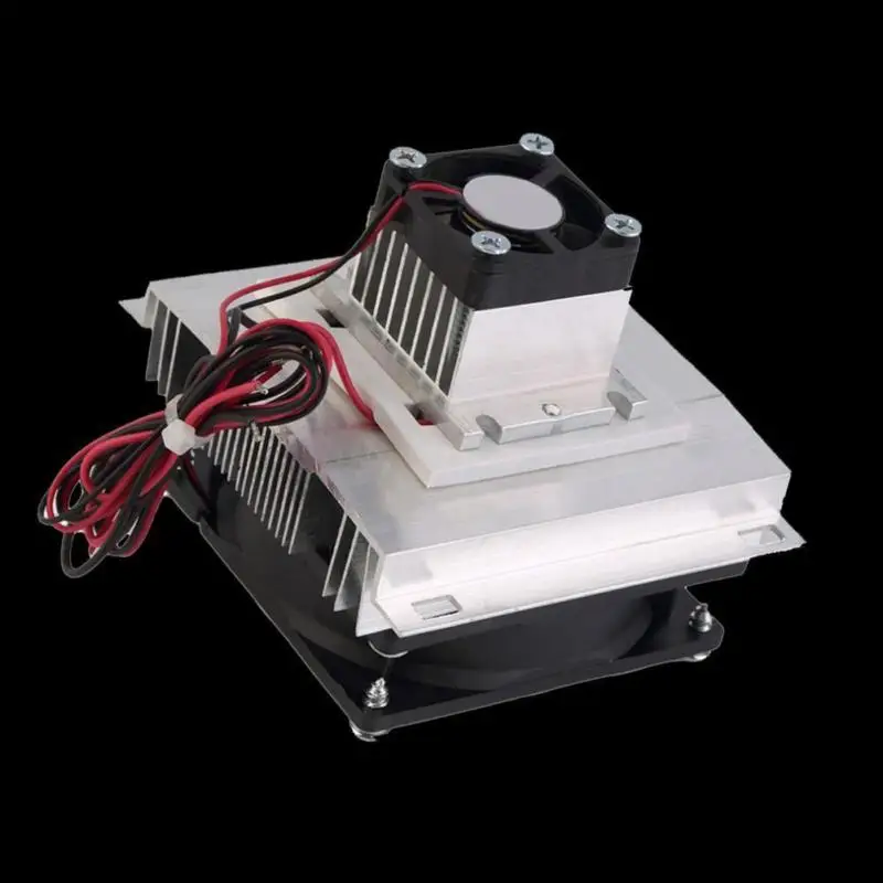 

12V 60W Thermoelectric Refrigeration Cooling System Kit Electronic Cooler Fan