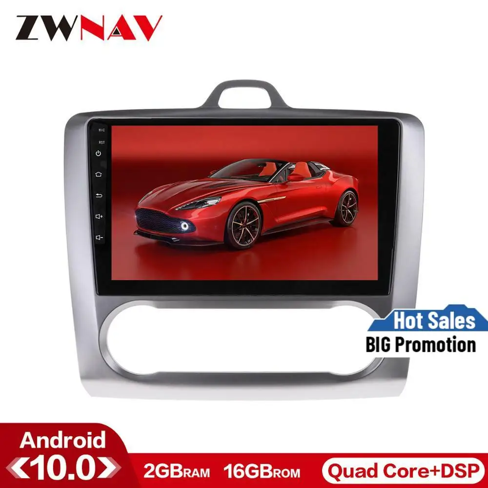 Бесплатная карта Android 10 0 автомобильный стерео DVD плеер GPS ГЛОНАСС навигация для Ford