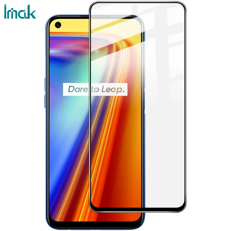 Стекло протектор для экрана Realme 7 IMAK Pro + полноэкранная серия AB клейкое закаленное