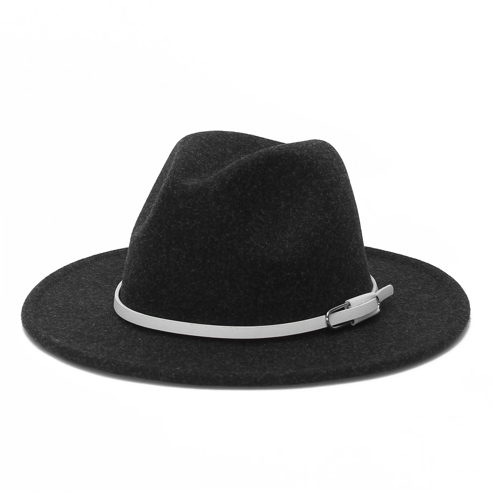 

Шляпа-федора GEMVIE с широкими полями для женщин и мужчин, новая модная зимняя Панама, джазовая шляпа