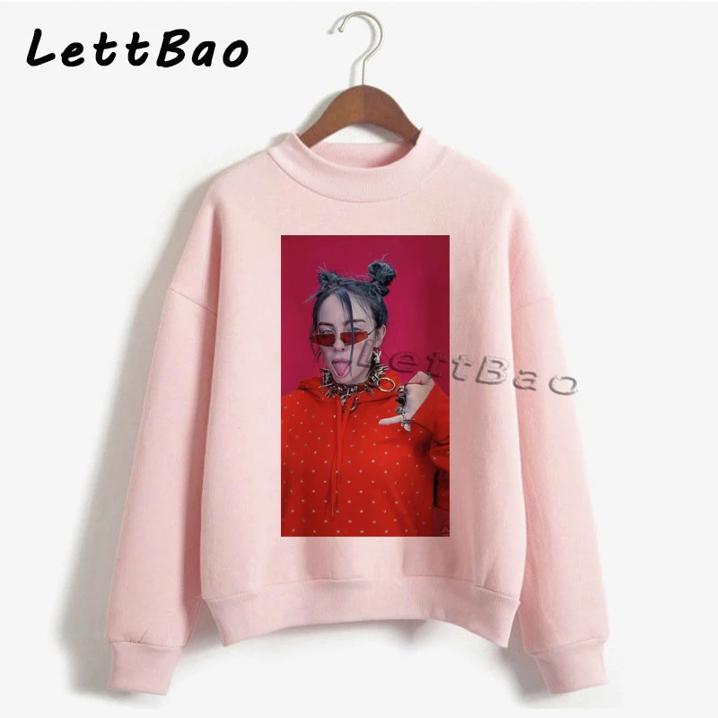 Billie Eilish толстовки свитер уличная Эстетическая Готическая Moletom Feminino Ullzang Harajuku на заказ Женская толстовка Femme 90s