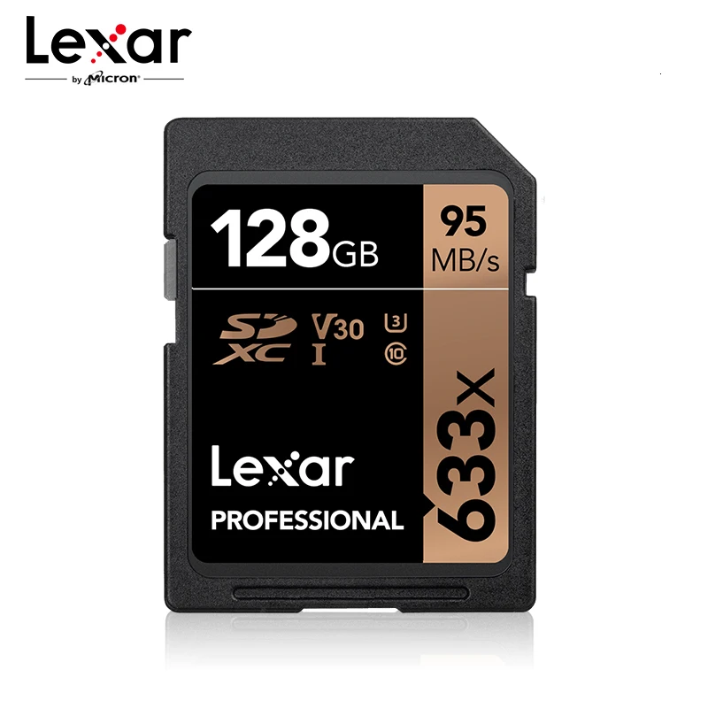 Карта памяти Lexar sd-карта 633x64G 256 ГБ 512 32 UHS-I флэш-карта 128 Гб 16 скорость до 95 МБ/с./с C10