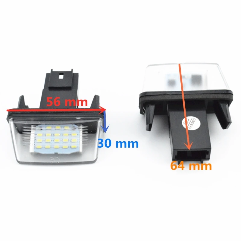 2 шт. подсветильник ка номерного знака для Peugeot 206 207 306 307 308 406 407 Partner M49 M59 B9 5008 K 12 В |