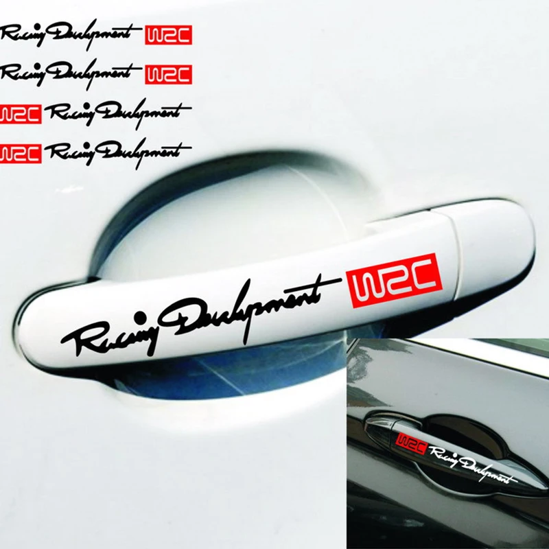 

4 Pieces/Set Car Door Stickers Scratch-Resistant Funny Vehicle Handle Protective Film Appearance Modeling Accessories Brand New