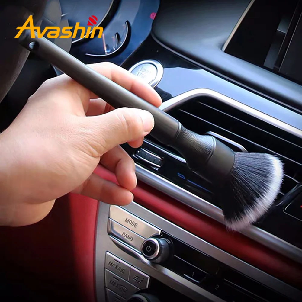 

Car Super Soft Hair Detail Brush Dust Gap Cleaning Soft Brush Interior Air Conditioning Air Outlet Wheels Wash Cleaning Tool
