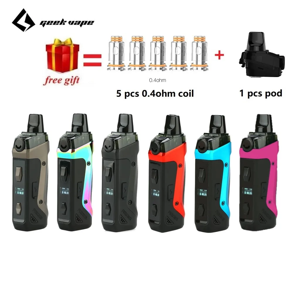 Geekvape Aegis Boost Mod Pod kit с 1500 мАч встроенной батареей и 3 мл Pod системой MTL DTL E cig Vape kit RBA vs Vinci