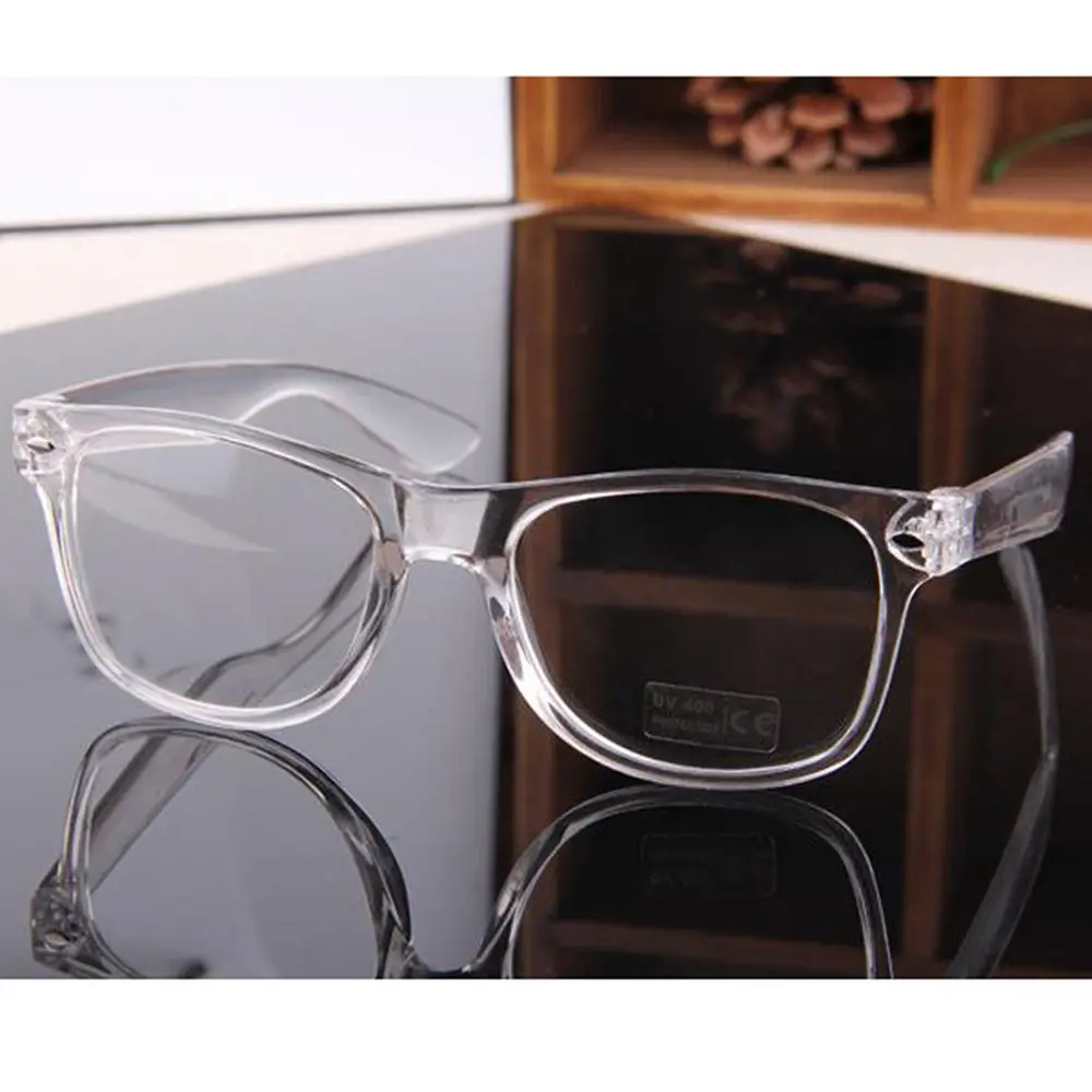 

2019 Fashion Crystal Clear Frame Transparent Frame Eyeglasses Square Eye Spectacle Clear Lens Fake Glasses Frame