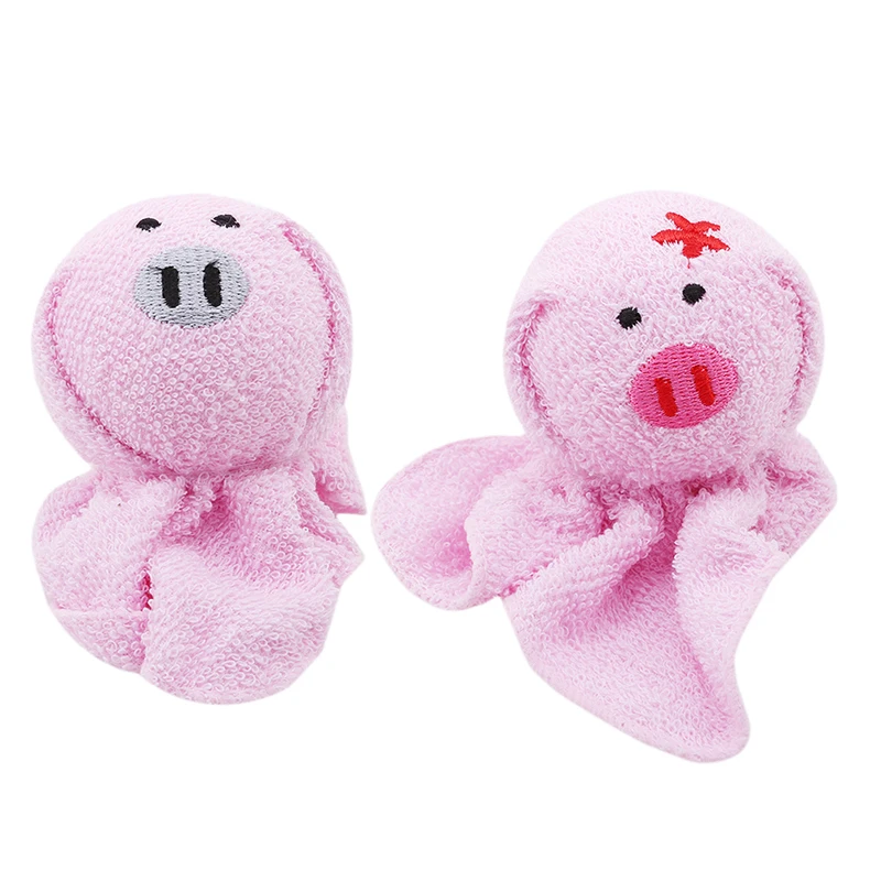 Милый животный сжатый дорожный набор полотенец с вышивкой хлопковые полотенца