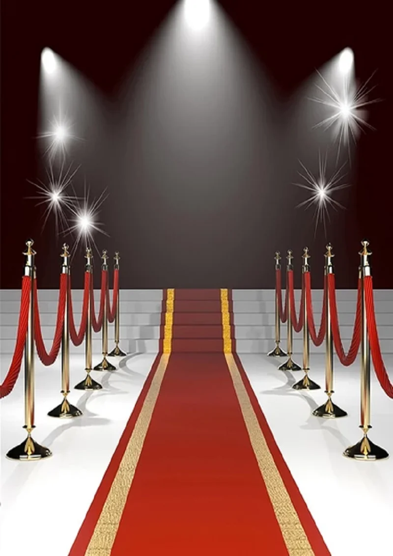 

Stage Background Red Carpet Backdrop Party Photos Vinyl Background Studio Props