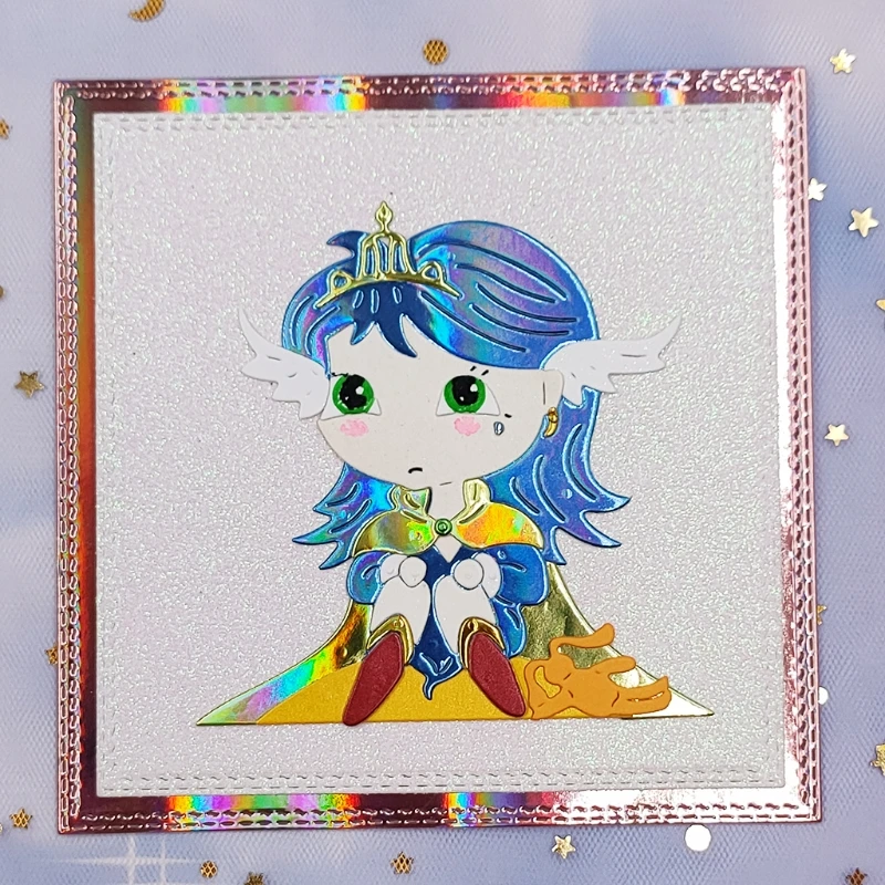 

Girl Princess Metal Cutting Dies Stencil DIY Scrapbooking Album Paper Card Mold