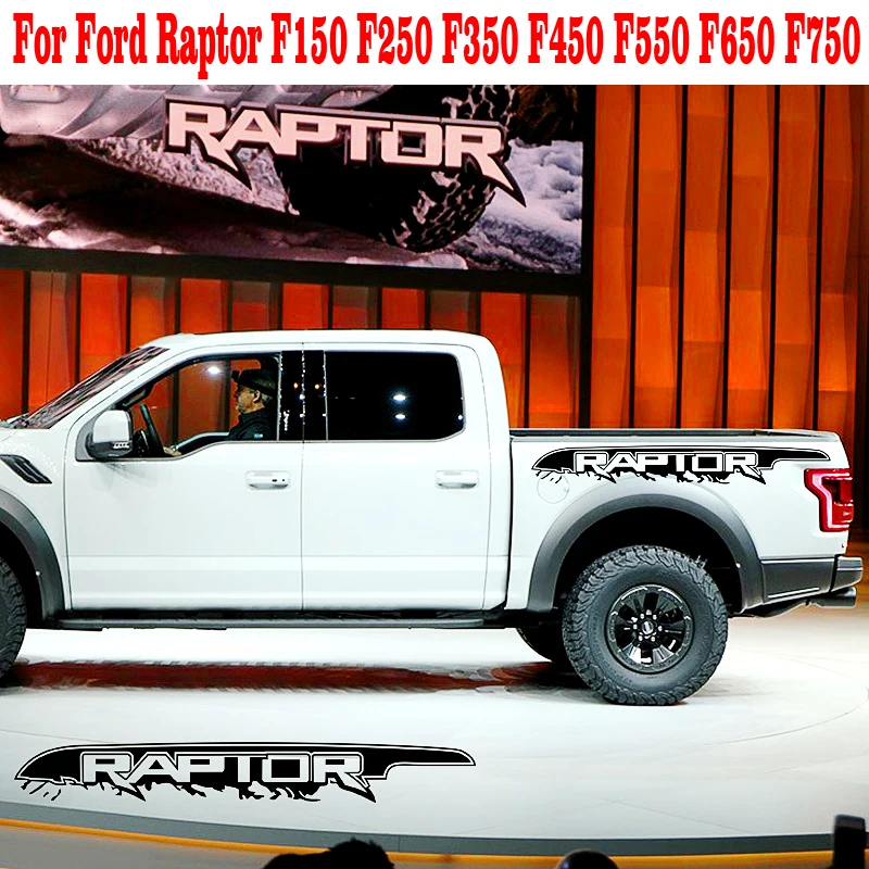 2 шт. автомобильные наклейки для Ford Raptor F150 F250 F350 F450 F550 F650 F750 пикап Авто Виниловая