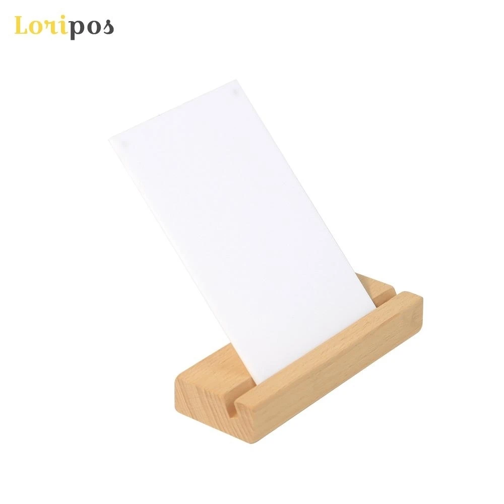 Menu Stand Wood Block Signs Clip Brick Postcard Paper Photo Picture Card Holder Clamp Table Decor Desk | Дом и сад