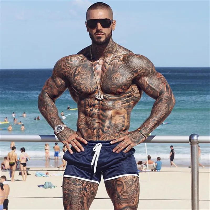 

2021 Summer Running Shorts Men's Five-point Pants Men's Running Training Fitness Pants Gym Sports Shorts Beach Pants M-XXL