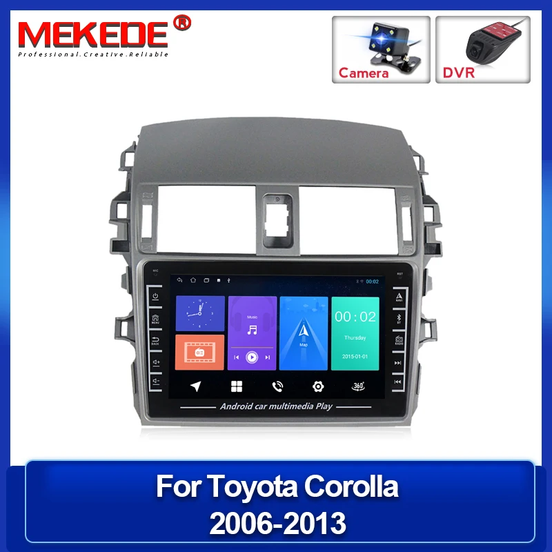 

Автомагнитола 2DIN на Android, мультимедийный плеер для Toyota Corolla E140/150, 2006, 2007, 2008, 2009, 2010, 2011, 2012, 2013, GPS-навигация, Wi-Fi