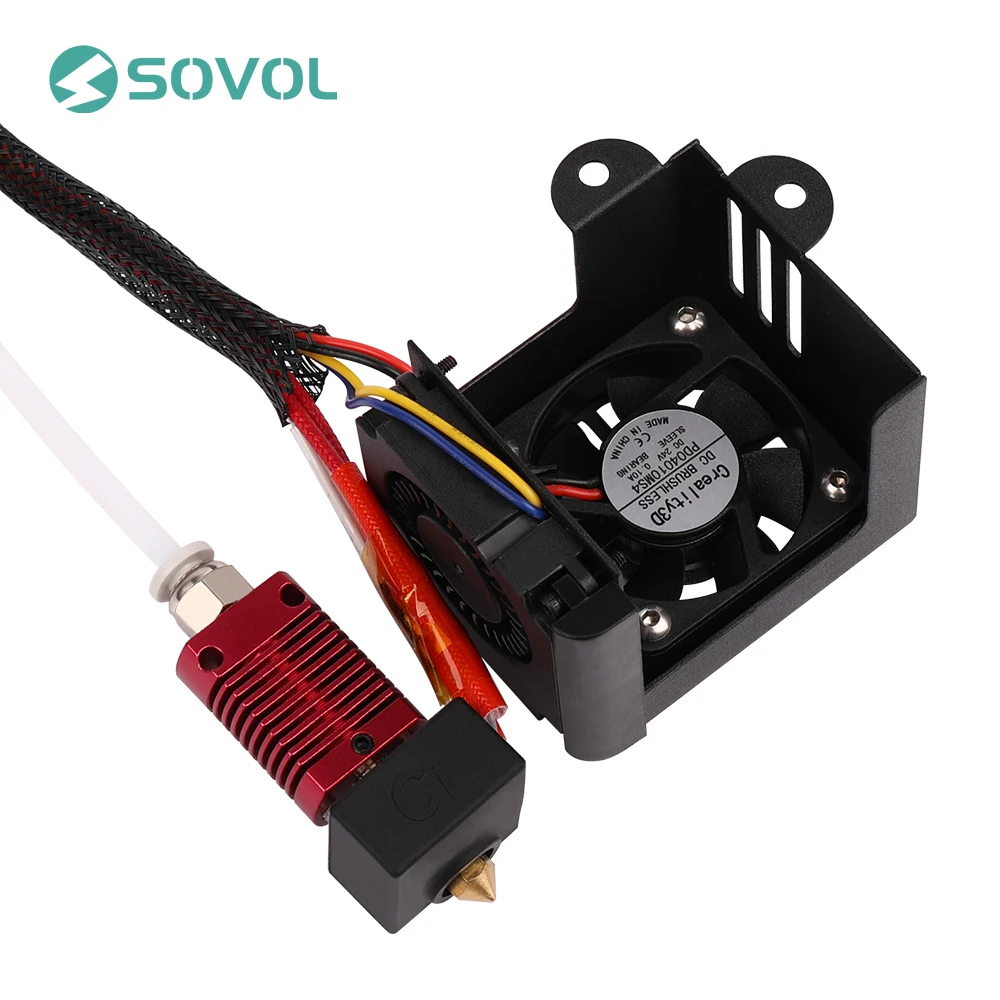 Полная сборка комплект экструдера Creality с 2 вентиляторами крышка вентилятора 0 4 мм