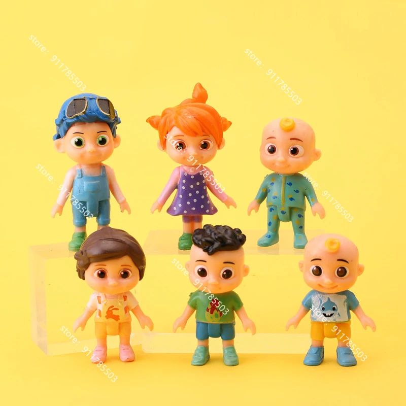 6 шт. Cocomelon игрушка JJ Friends &amp Family фигурок в упаковке-3-дюймовые игрушки | Игрушки и