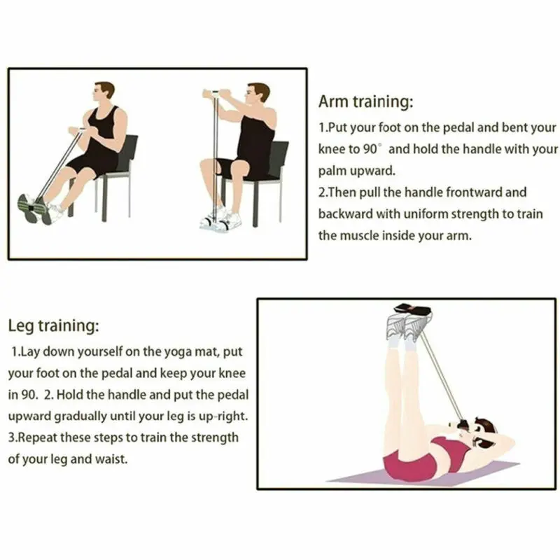 2020 домашний офис Многофункциональный 4-трубный Натяжной трос ножная педаль