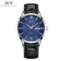 carnival brand business watch mens fashion luxury waterproof automatic mechanical watches for men clock luminous reloj hombre