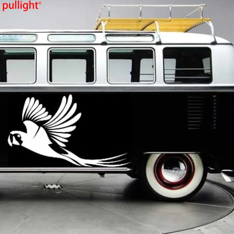 1 шт. Виниловая наклейка с изображением попугая