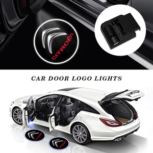 2Pcs/Set Car Led Door Welcome Light Laser Ghost Projector Logo Light For Citroen C4 C3 C5 Berlingo Car Accessories Car Exterior