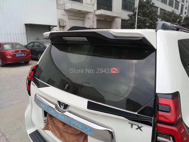 Автомобильный Стайлинг для Toyota Cruiser Prado FJ150 FJ 150 2010- ABS пластик белый черный цвет задний Багажник крыло Средний спойлер