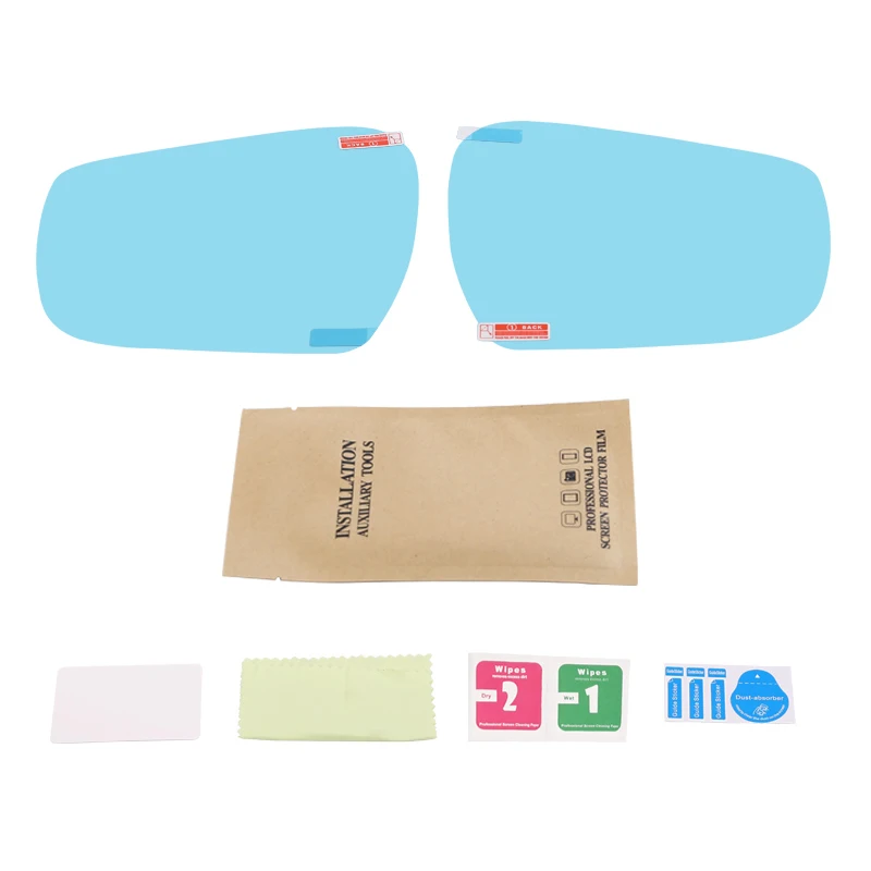 

Lsrtw2017 PET Car Rearview Window Rain Shade Film Waterproof Sticker for Skoda Kodiaq Karoq 2016 2017 2018 2019 2020 Accessories