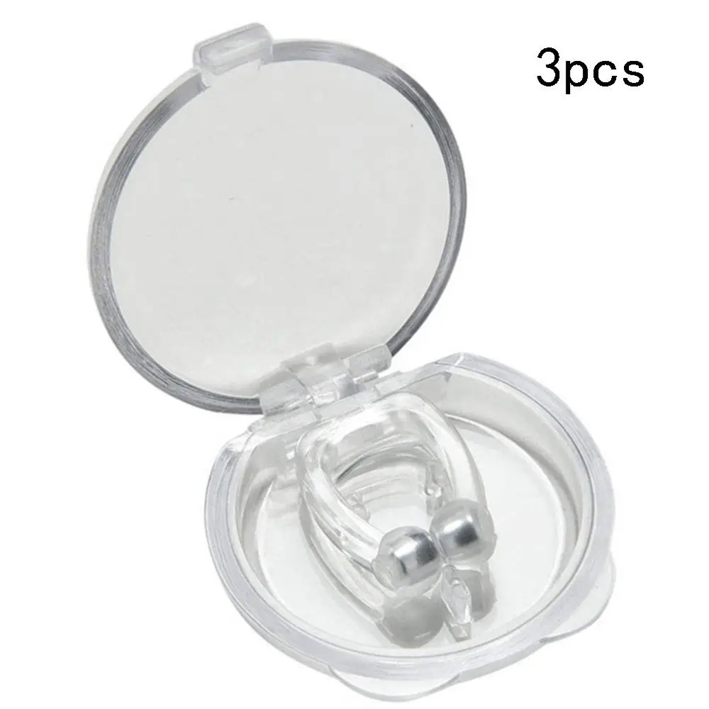 

Mini Anti Snoring Device Silicone Magnetic Snore Stopper Nose Breathing Non Snoring Solution Aid Antisnoring For Sleeping