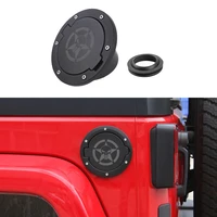 gas fuel tank cap cover and rubber gasket ring for jeep wrangler jk 2007 2017 24 door car exterior accessories abs metal