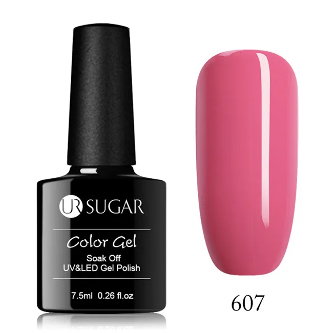 607 Ur Sugar серии био-Гели Soak Off УФ гель-Лаки от Цвет пальто УФ& светодиодный Маникюр нейл-арта украшения аксессуар Гель-лак - Цвет: 607