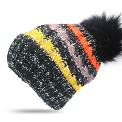 style 3 Осенне-зимние шапки для женщин и девочек, Skullies Beanies, женские шапки, теплые вязаные шапки, смешанные цвета, женская зимняя шапочка-бини, шапка - Цвет: style 3