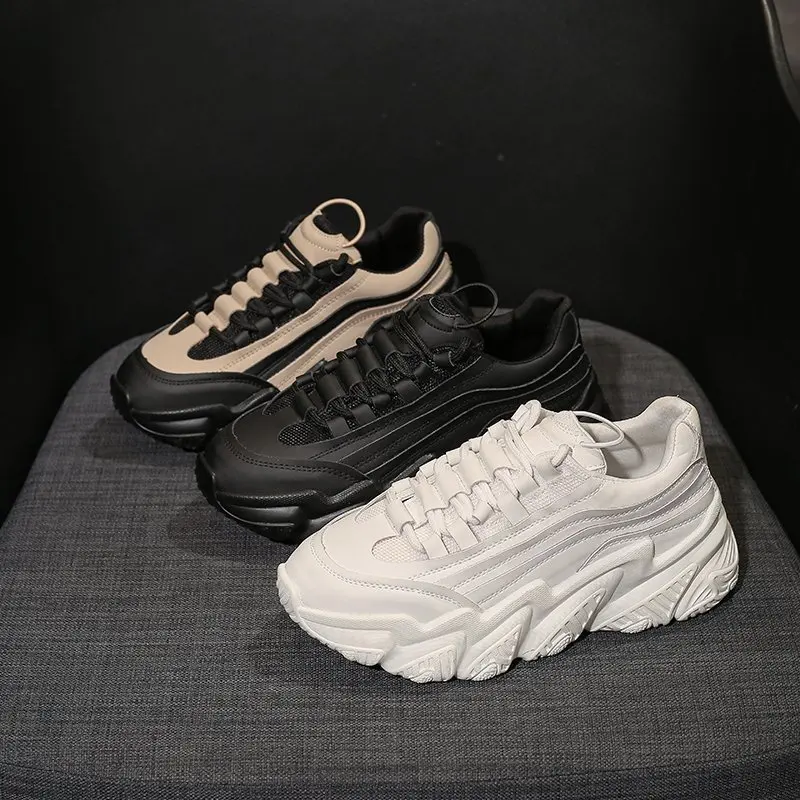 

Spring Fashion Height Increasing Women Shoes Ins Popular Platform Ladies Sneakers Breathable Woman Casual Sport Shoes