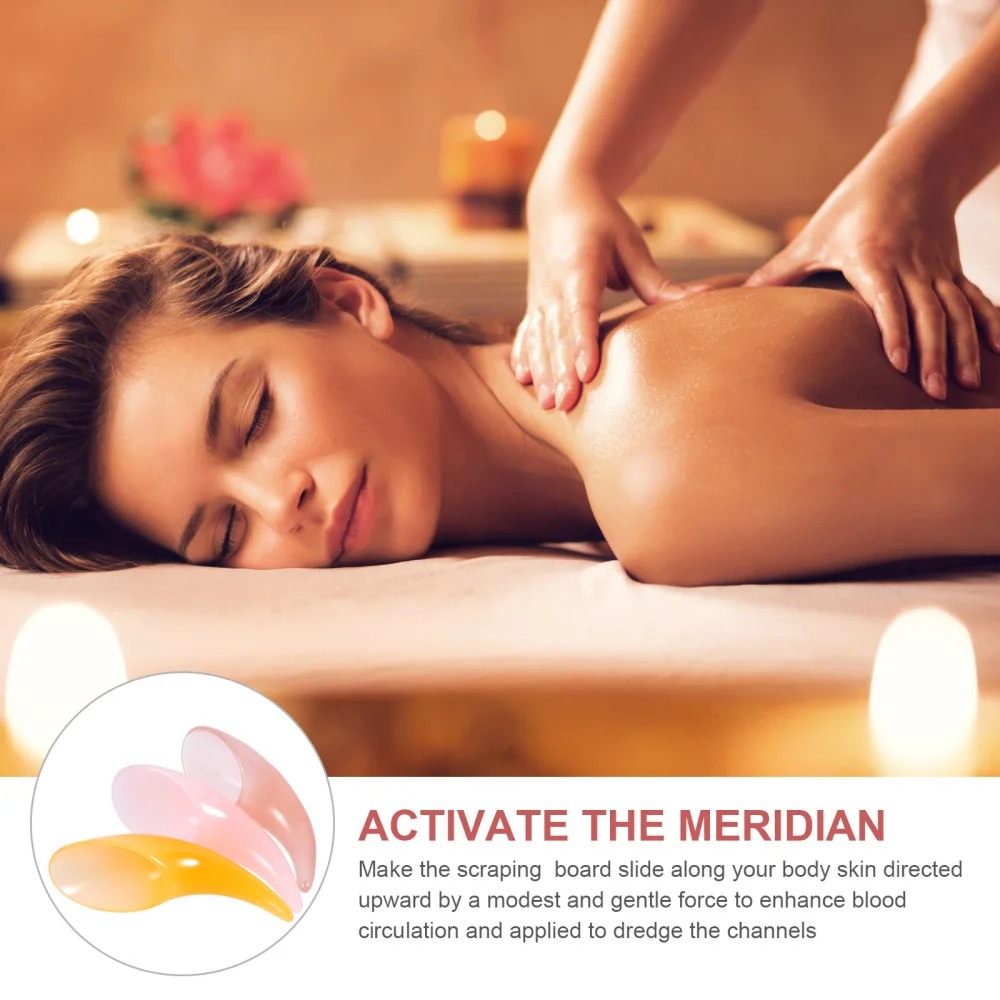 

3Pcs Resin Scraping Plates Professional Body Plates Body Scraping Tools