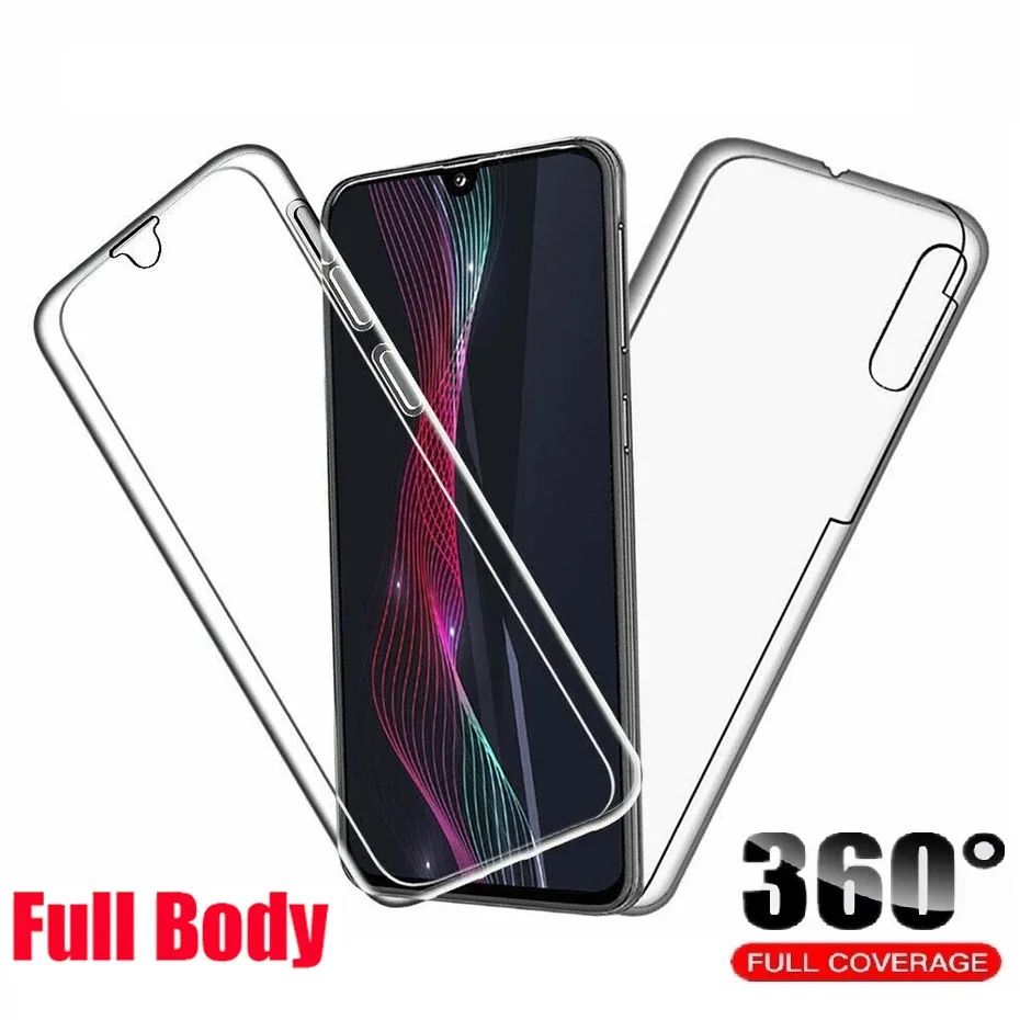 360 Полный корпус чехол для телефона Samsung A526B A525F A725F A42 A325F A326F Прозрачный