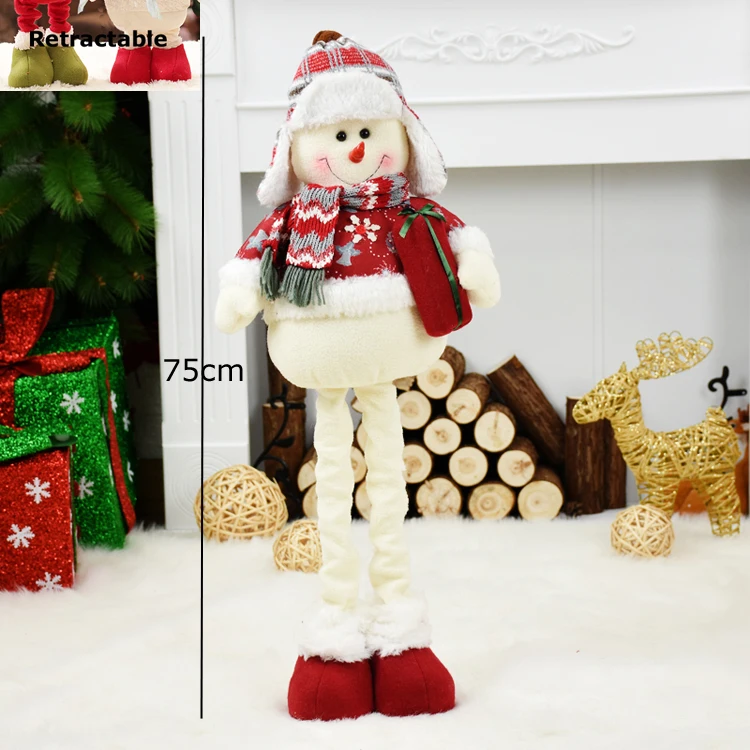 snowman 229 47 см Санта-Клаус Снеговик Рождественские куклы Рождественские украшения для дома выдвижные стоячие игрушки для вечеринки в честь Дня Рождения подарок для детей - Цвет: snowman 229