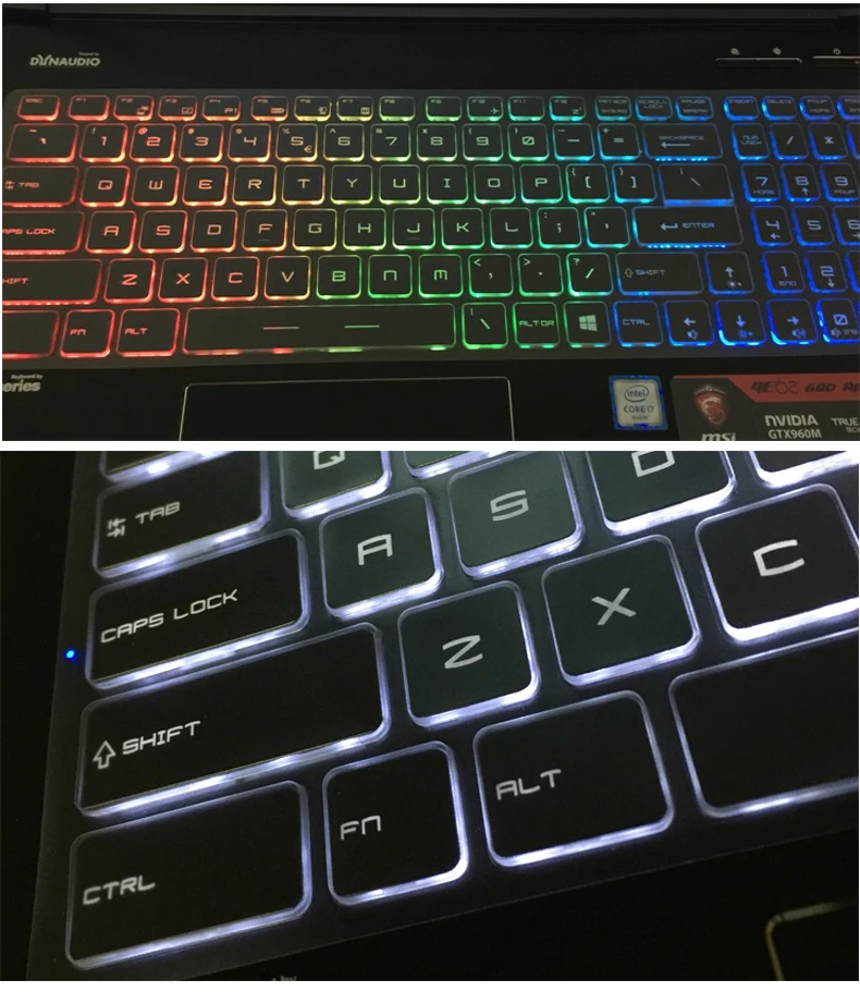 TPU Keyboard Protector Cover for MSI GP63 GL63 GT63 GE62 GE62VR GL62 GL62M GP62 GP62VR GP62X GP62M GV62 GS60 WT60 GE63 GE63VR