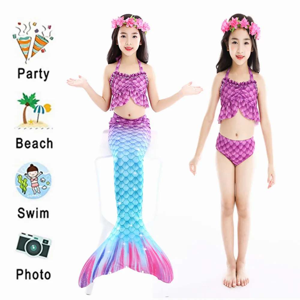 Новинка для Хэллоуина детский раздельный купальник с моноластами девочек