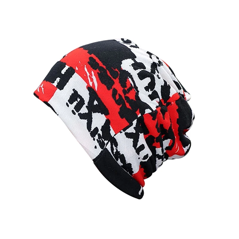 

Multi-function Set Head Caps Thin Face Cap Knitted Cap Imitation Of Cashmere Hats English Letters Scarf Maternal Confined Hats