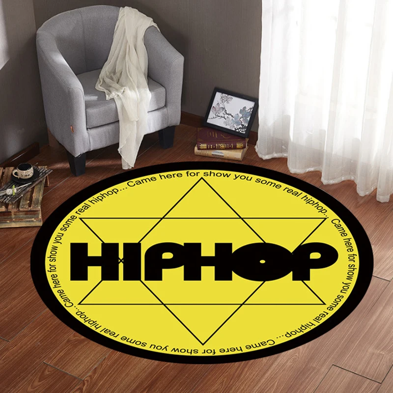 3D Круглый ковер для гостиной большой Противоскользящий коврик спальни коврики