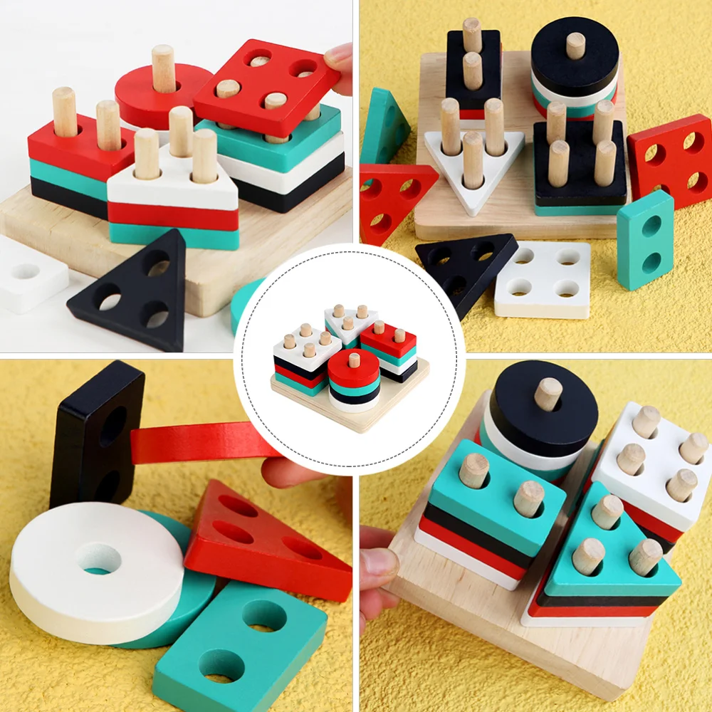 

1 Set Educational Toys Wooden Building Block Toys Puzzle Toys for Children