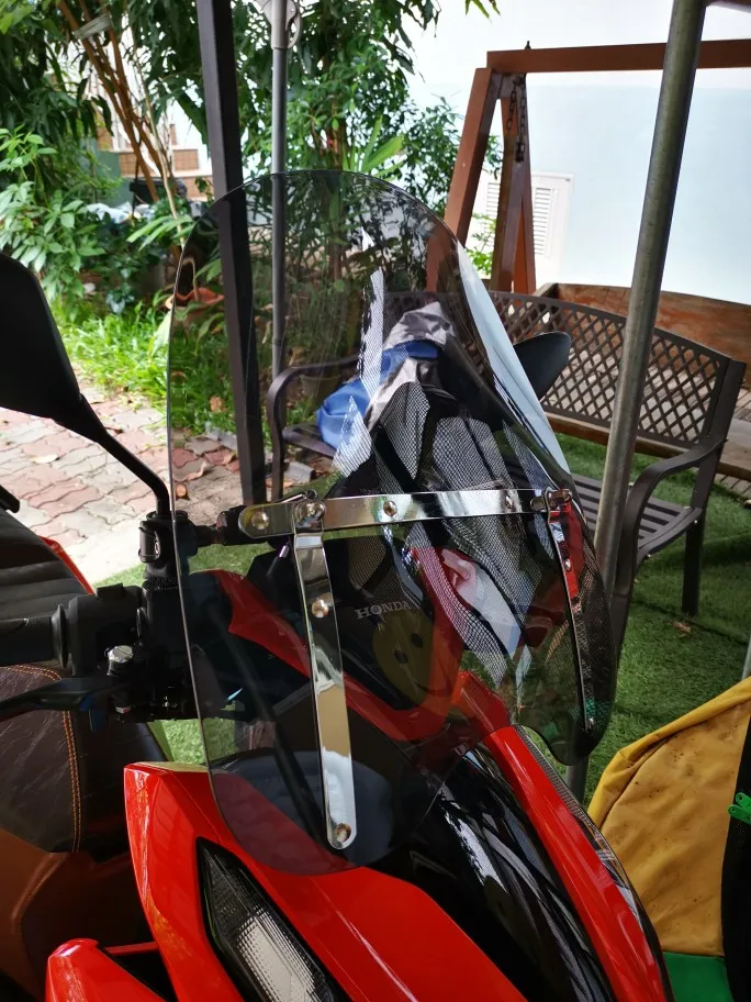 19 Inch Gray Ветровой экран для Honda VT1300 VT1800 VT 1300 1800 S C C1 CX CXA Fury 7/" или 1" Руль Ручки экран лобовое стекло - Цвет: 19 Inch Gray